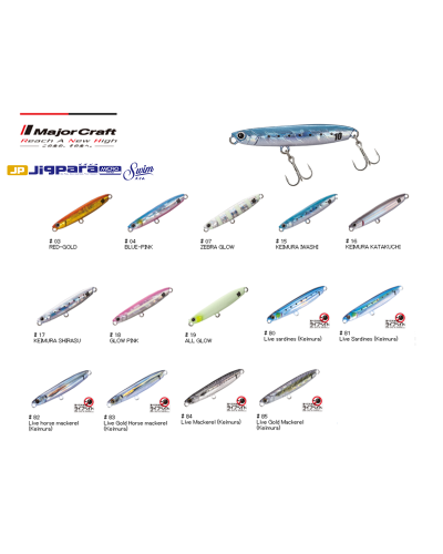Señuelo Jigpara Swim 10gr de Major craft |