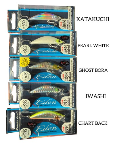 Major Craft Eden 50S Salwater | Con su estructura única de forma plana, puedes disfrutar de varias acciones como aleteo afila...