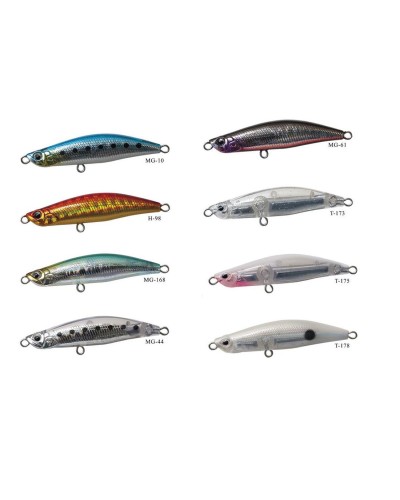 Señuelo Miniature Gig 48 de Palms |   Longitud 4,8cm  Peso 6,5g  Color H-98, MG-10, MG-168, MG-44, MG-61, T-173, T-175, T-178...