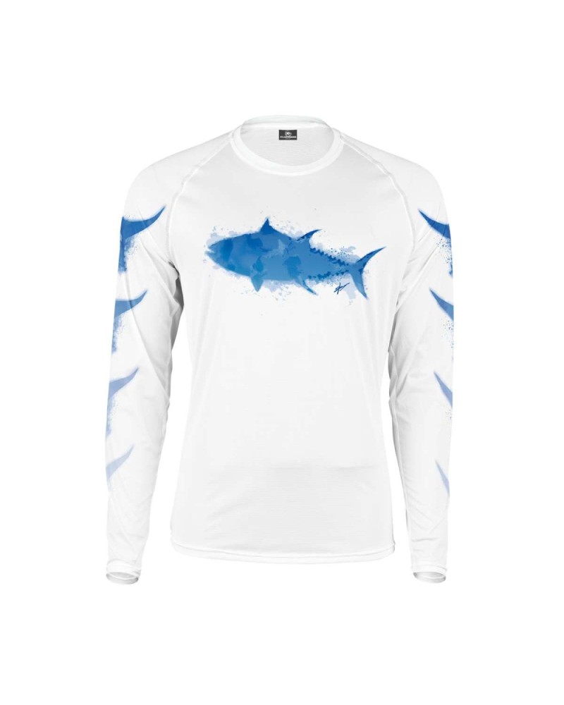 CAMISETA TECNICA CREATIVE ATUN BLANCA YUKI | Camiseta técnica de manga larga con tejido Microfresh.Transpirable, muy ligera, ...