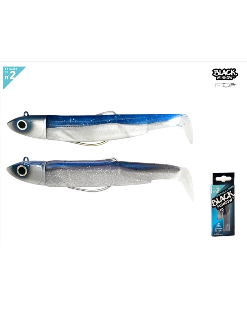 Black Minnow 90 - Doble Combo - Offshore - 10g - Blue - Electic Blue | La naturalidad fluye por donde mires al Black Minnow. ...