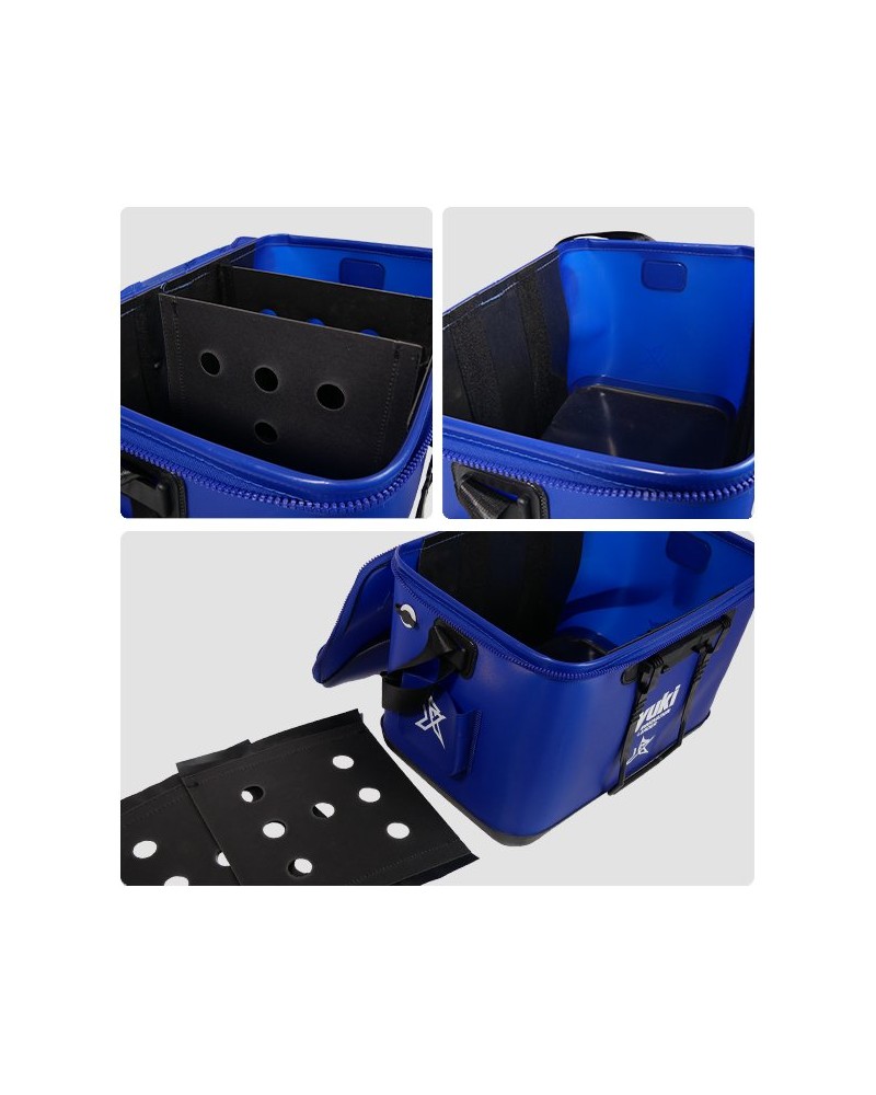 Cubo plegable Yuki competición | Cubo Vivero de EVA con Cremallera y Asas – Alta resistencia y funcionalidad para jornadas de...