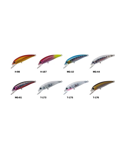 Señuelo Degree 50S de Palms |   Longitud 50mm  Peso 5,3gr  Versión Sinking ( Hundido)  Armado 2 Anz. Triples Nº12  Color H-16...