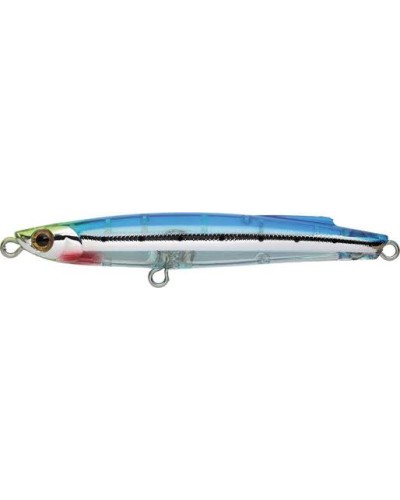 Bassday Bungy Cast 100 mm 30 g vista lateral color azul y plateado