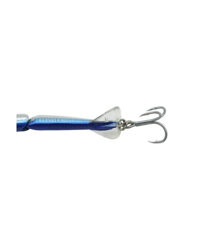 Jack Fin Stylo Jointed 150 detalle de paddle tail y triple trasero