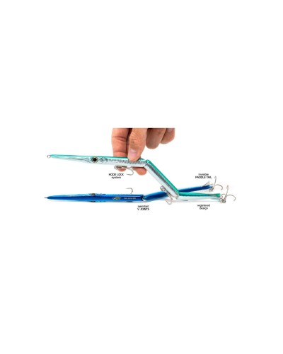 Jack Fin Stylo Jointed 255 sistema articulado paddle tail y hook lock