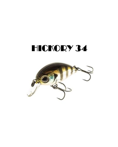 Hickory 34mm Zipbaits | Ficha técnica   Longitud 34mm  Peso 3,2gr  Versión Floating  Armado 2 Anz. Triple Nº12  Color 050, 07...
