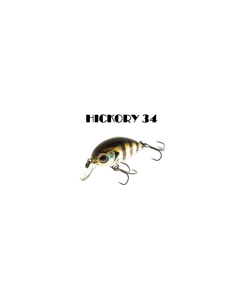 Hickory 34mm Zipbaits | Ficha técnica   Longitud 34mm  Peso 3,2gr  Versión Floating  Armado 2 Anz. Triple Nº12  Color 050, 07...