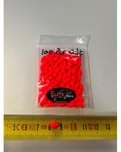 Boya flotante sin tope 100unid | Las Micro Perlas Flotantes ovaladas sin tope son un recurso indispensable para los pescadore...